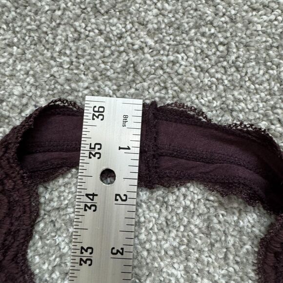 Out From Under Bralette Womens Medium Burgundy Lace Halter Urban Outfitters - Picture 10 of 11